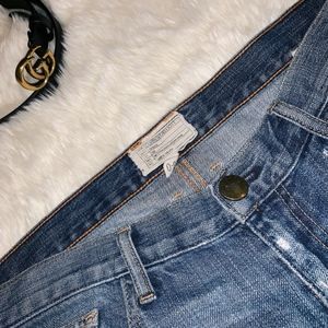 Current/Elliott Super Distressed Boyfriend Jeans